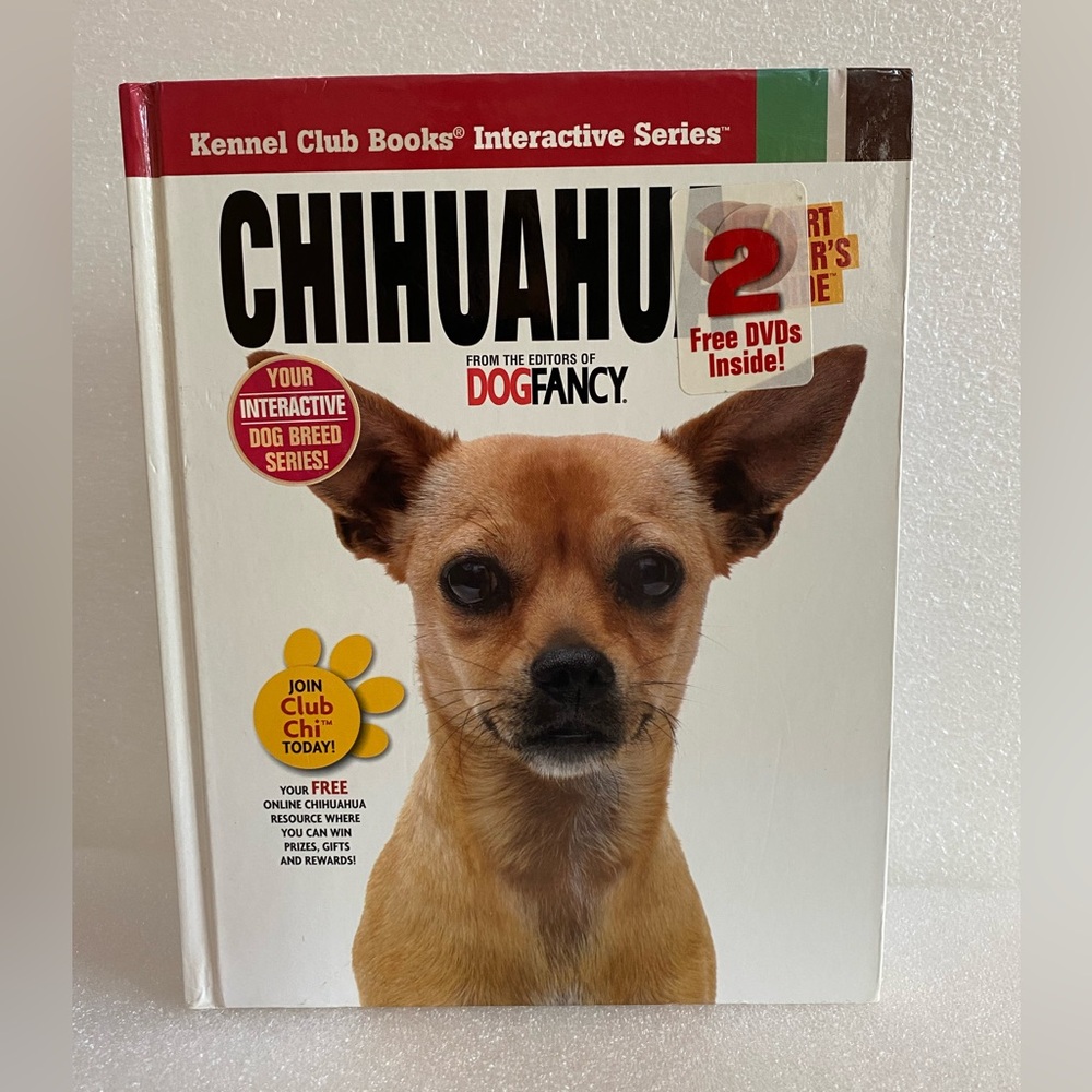 Chihuahua Smart Owner's Guide by Dog Fancy Magazine - Hardcover Book 2 Free DVDs